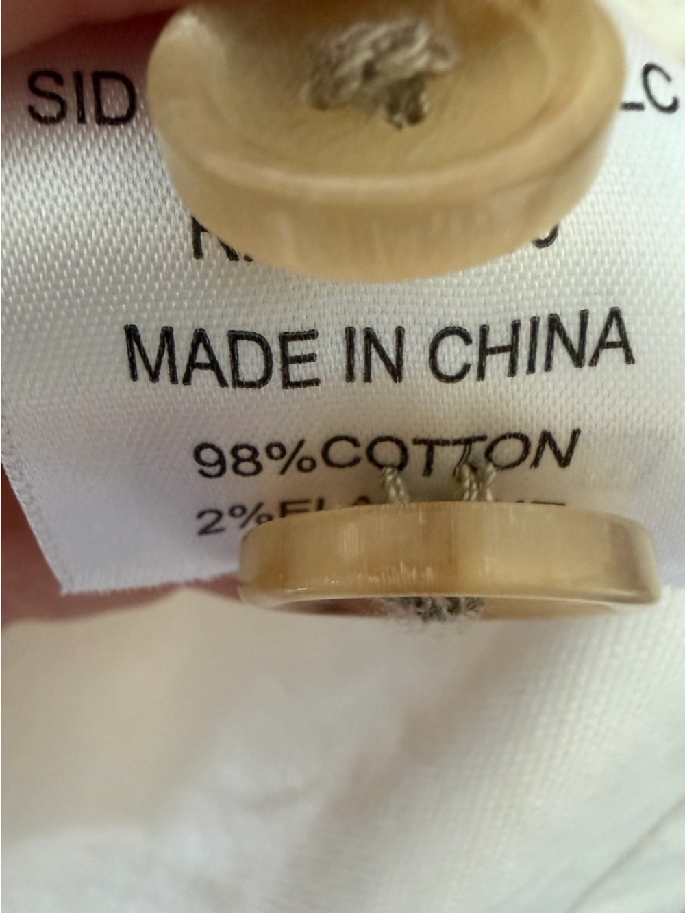 Ann Mashburn Chore Jacket in Cream, Size Large - Picture 9 of 9